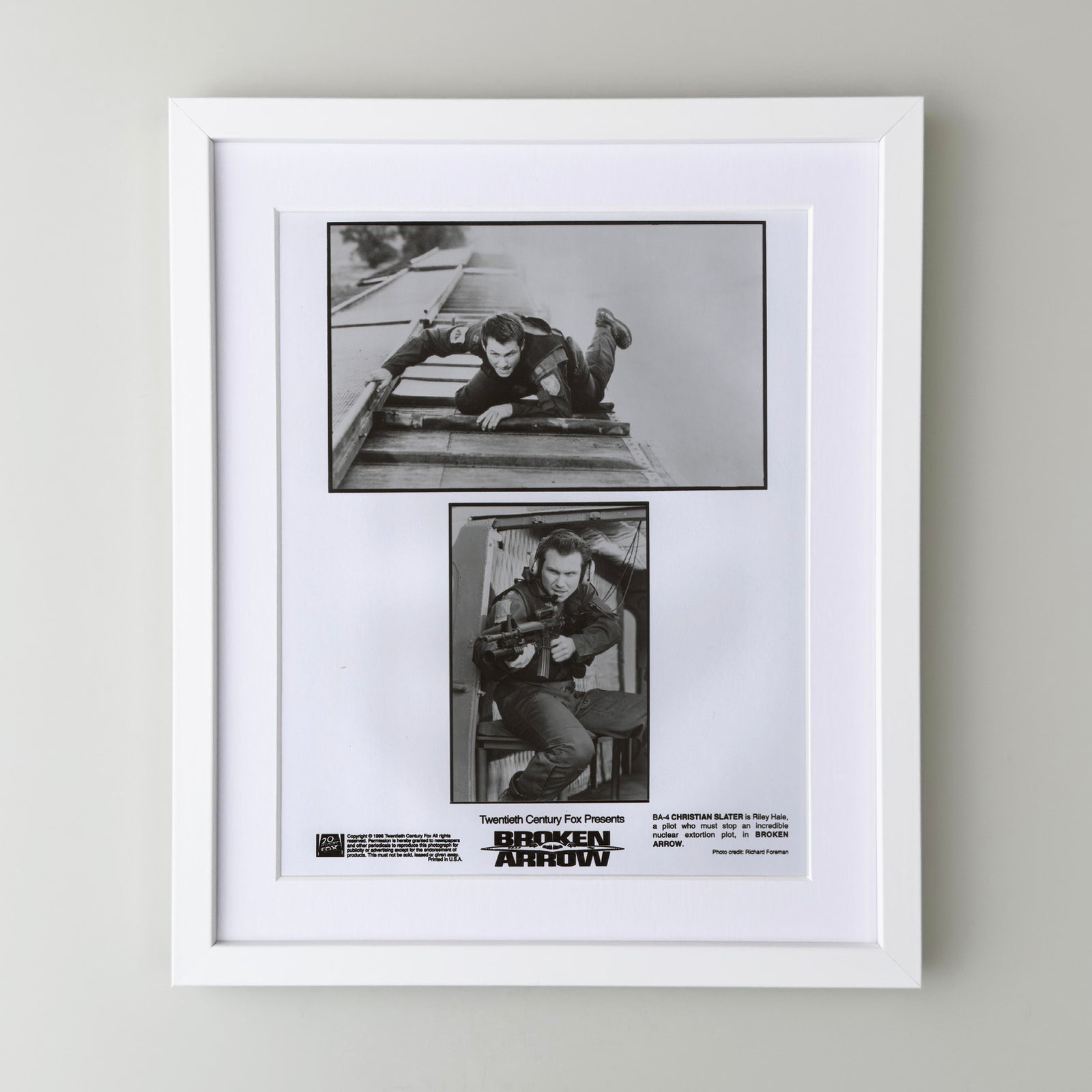 Broken Arrow 1996 Film Movie Press Publicity Still Framed