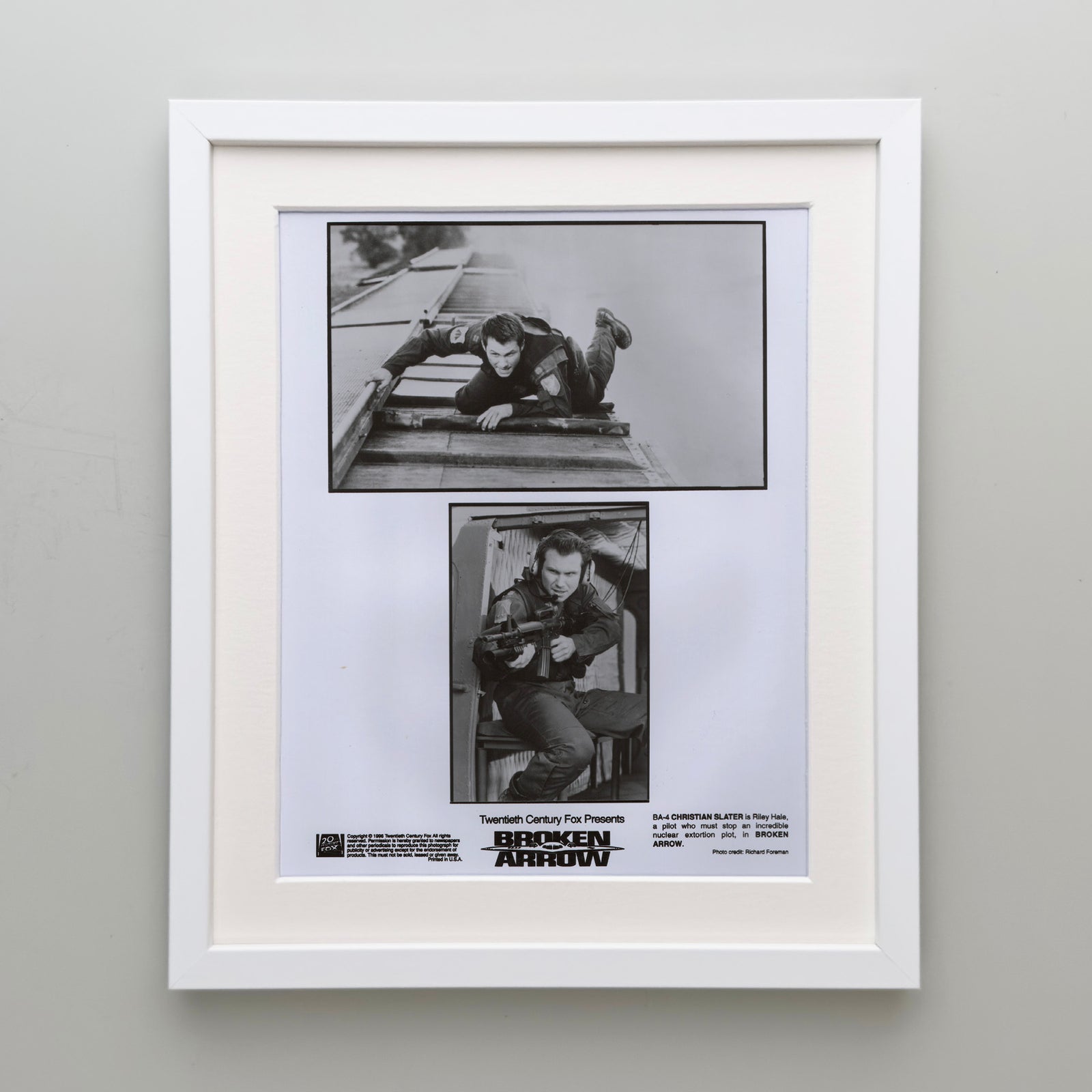 Broken Arrow 1996 Film Movie Press Publicity Still Framed