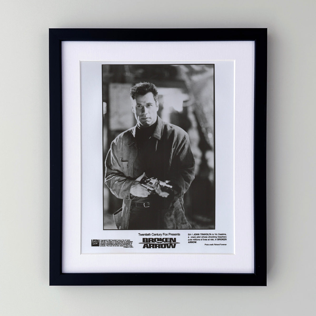 Broken Arrow 1996 Film Movie Press Publicity Still Framed