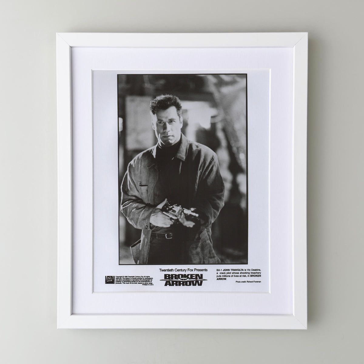 Broken Arrow 1996 Film Movie Press Publicity Still Framed