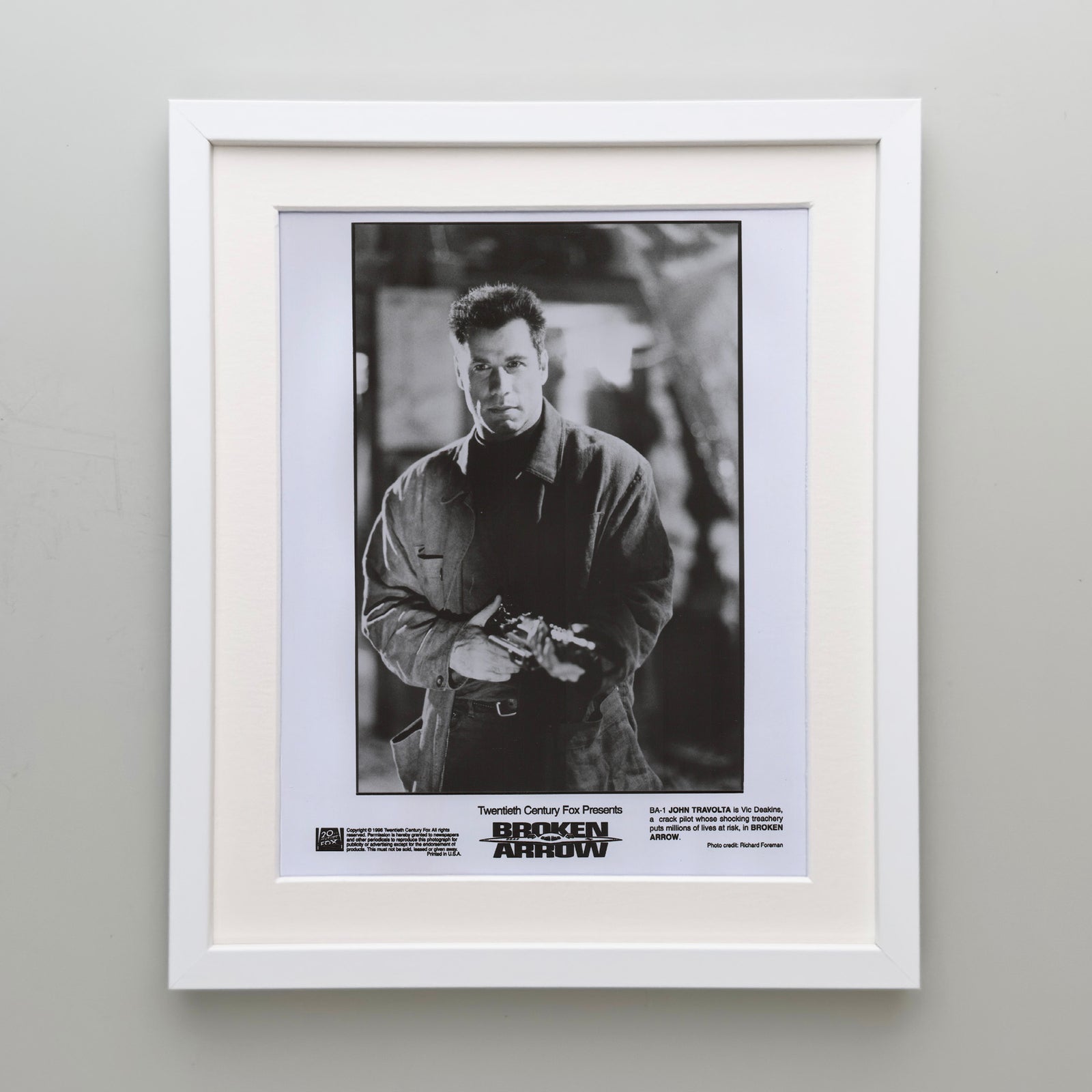 Broken Arrow 1996 Film Movie Press Publicity Still Framed