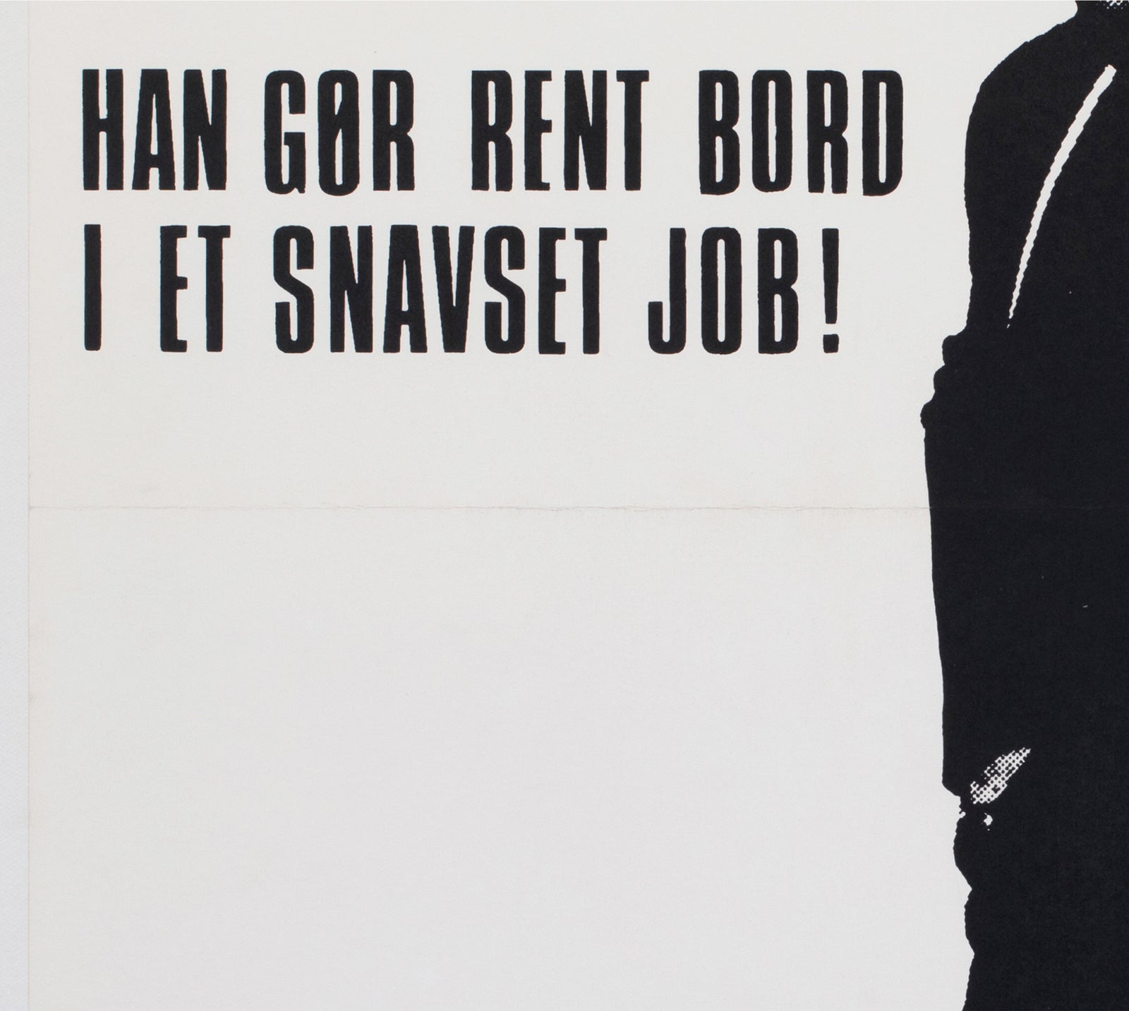 Bullitt 1969 Danish 1 Sheet Film Movie Movie Poster, Steve McQueen - detail