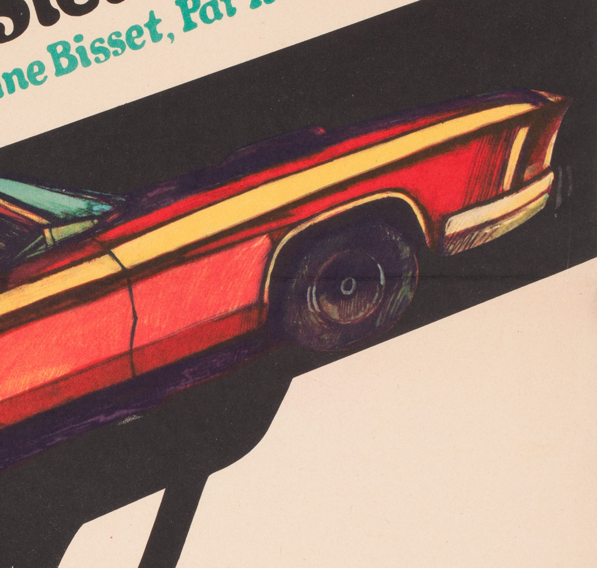 Bullitt 1971 Polish A1 Film Movie Poster, Marian Stachurski - details