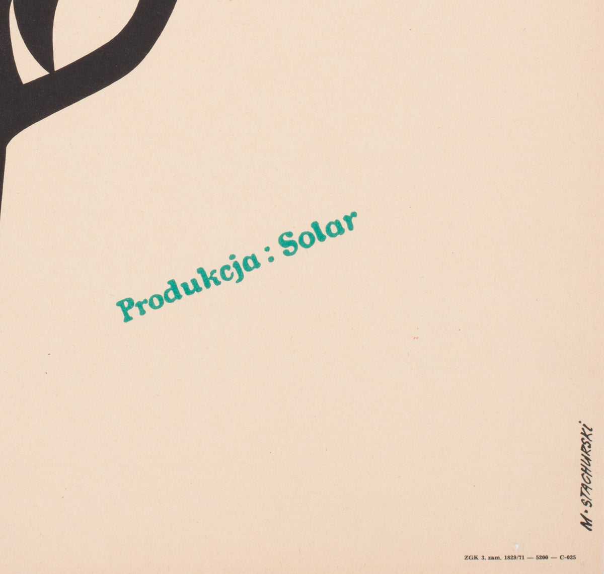 Bullitt 1971 Polish A1 Film Movie Poster, Marian Stachurski - details