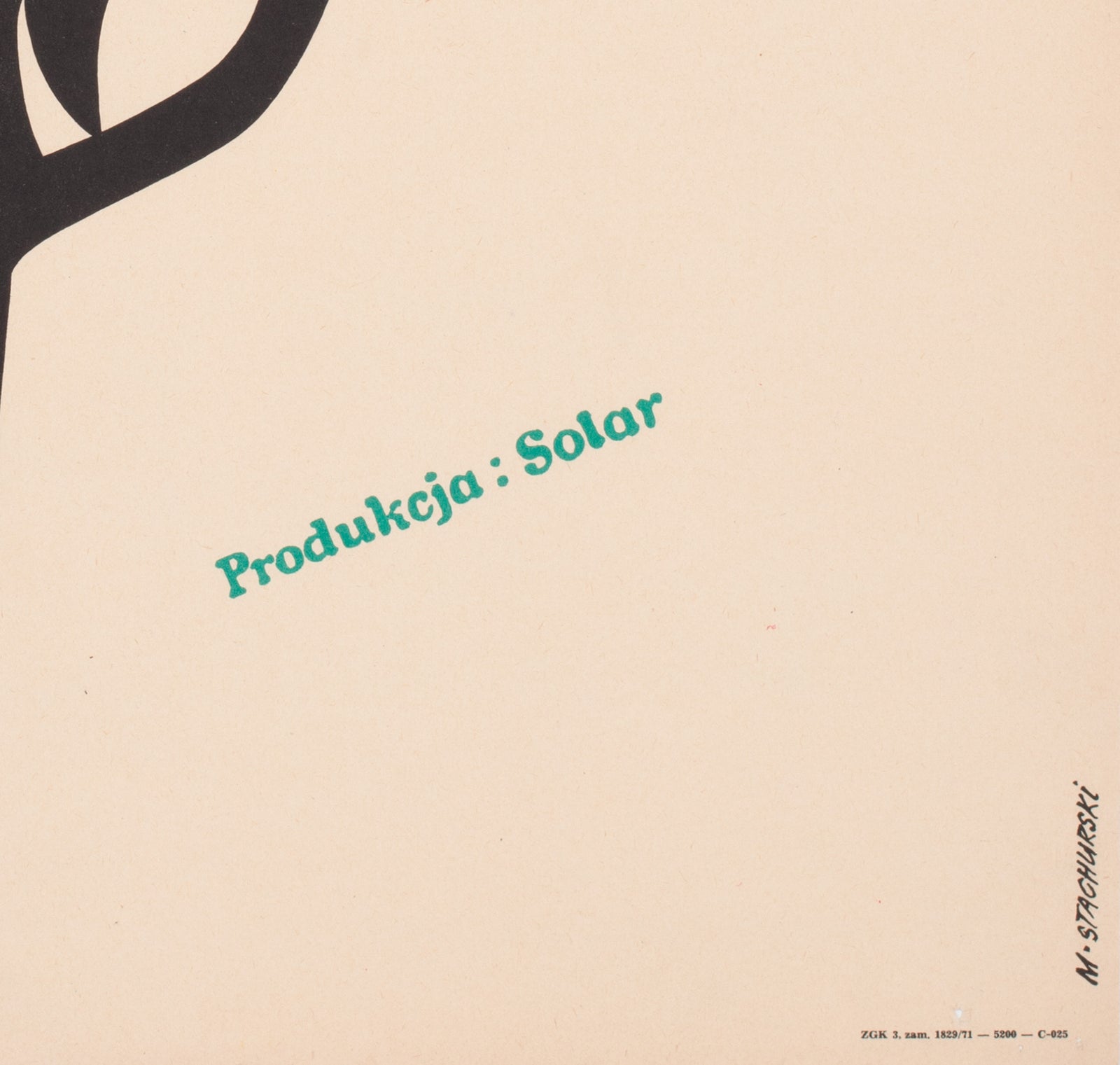 Bullitt 1971 Polish A1 Film Movie Poster, Marian Stachurski - details