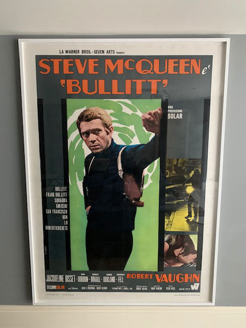 Original Italian Bullitt 4 Foglio Film Movie Poster