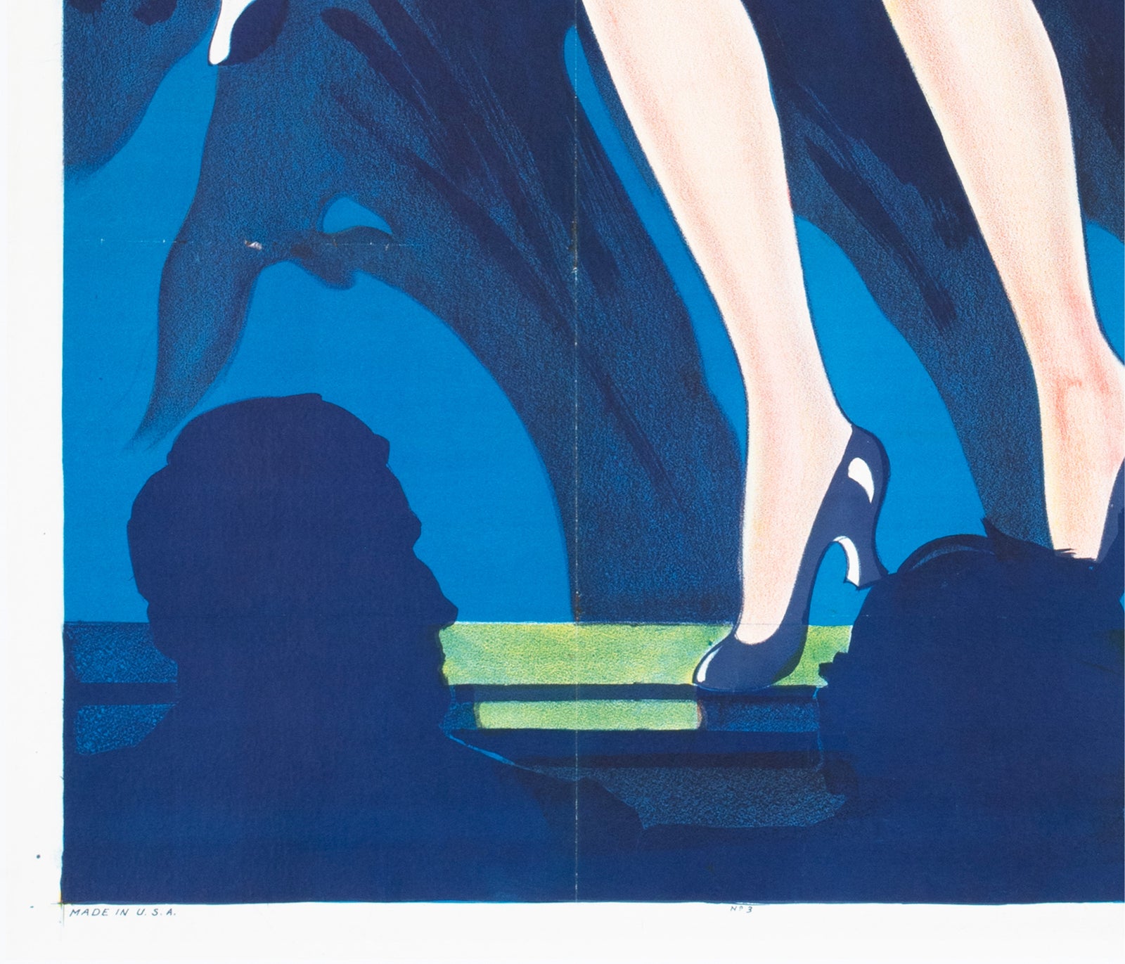 Burlesque Showgirls c1930 American Theatre Advertising Poster - detail