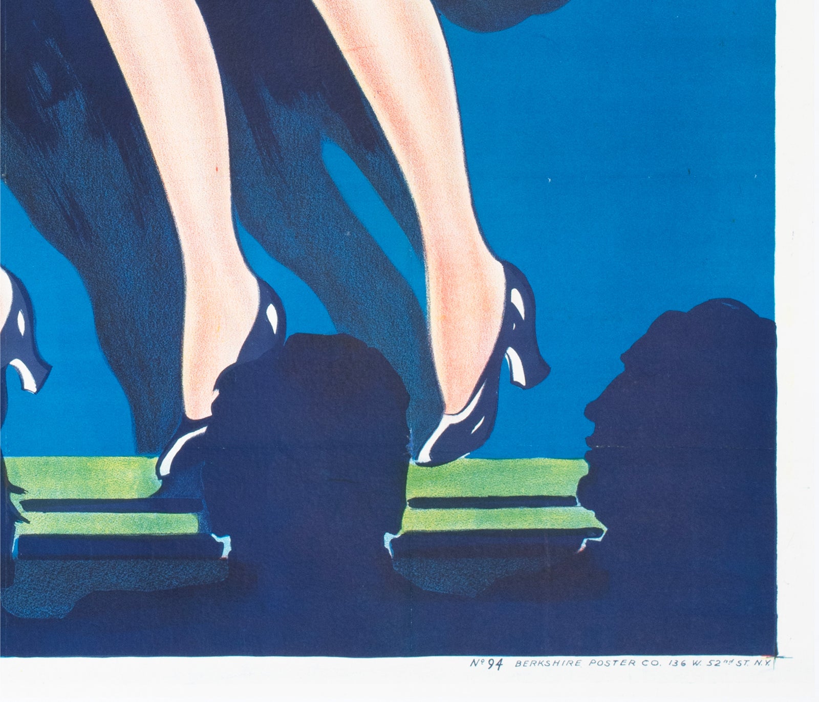 Burlesque Showgirls c1930 American Theatre Advertising Poster - detail