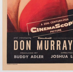 Bus Stop 1956 UK Double Crown Film Movie  Poster, Tom Chantrell - detail