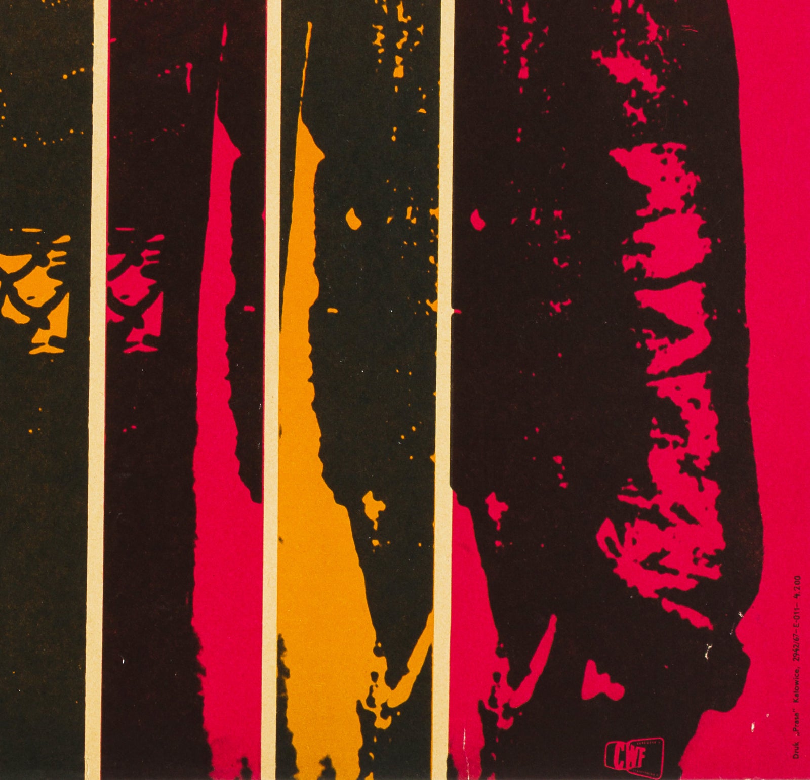 Bus Stop 1967 Polish A1 original film movie poster - detail