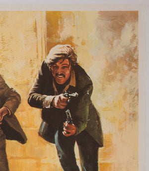 Butch Cassidy and the Sundance Kid 1969 UK Quad Film Movie Poster, Tom Beauvais - detail