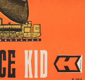 Butch Cassidy and the Sundance Kid 1970 Czech A3 Film Movie Poster, Stanner - detail