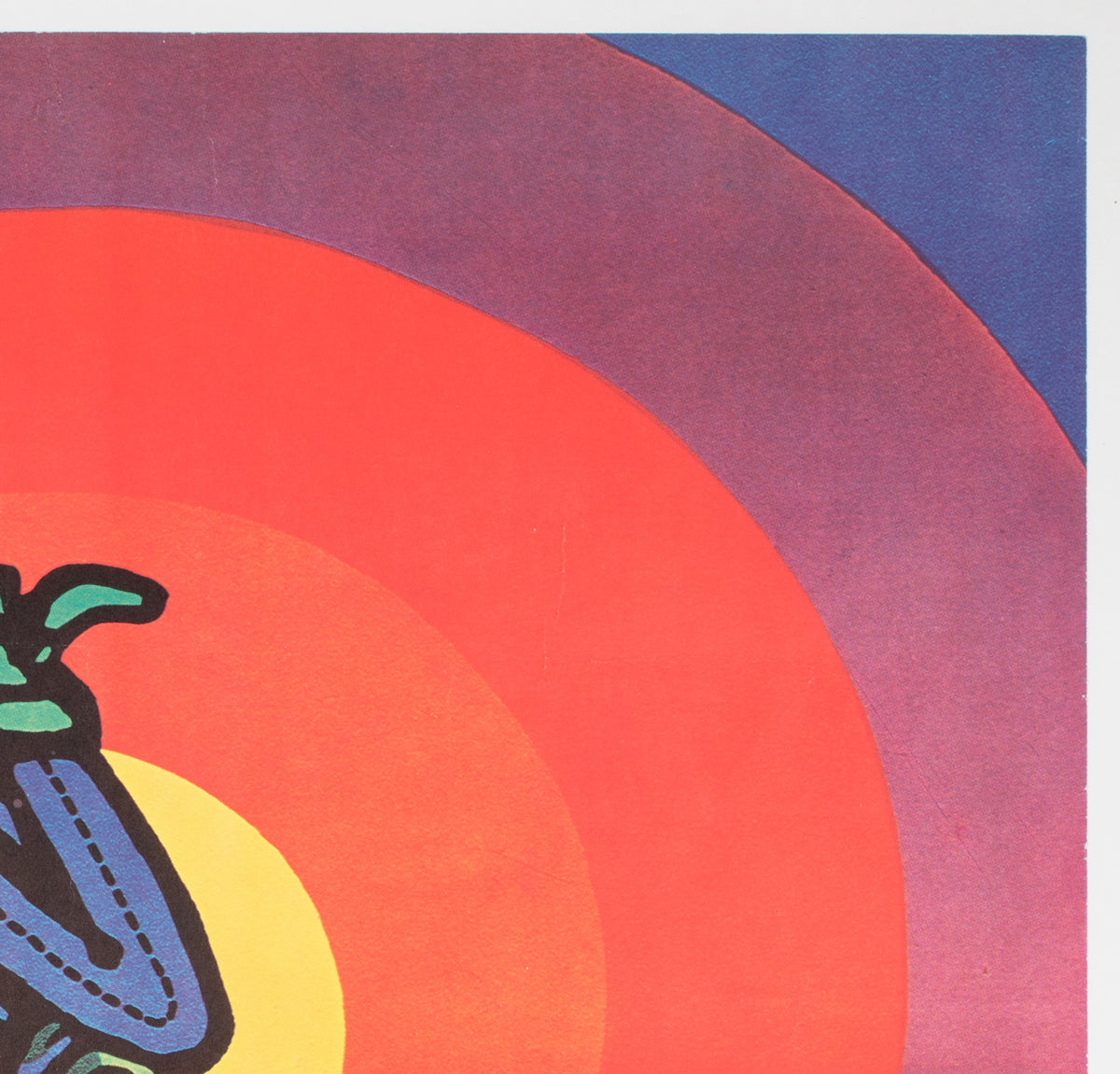 CYRK Circus Cowboy Acrobat R1978 Polish Circus Poster, Bohdan Bocianowski - detail