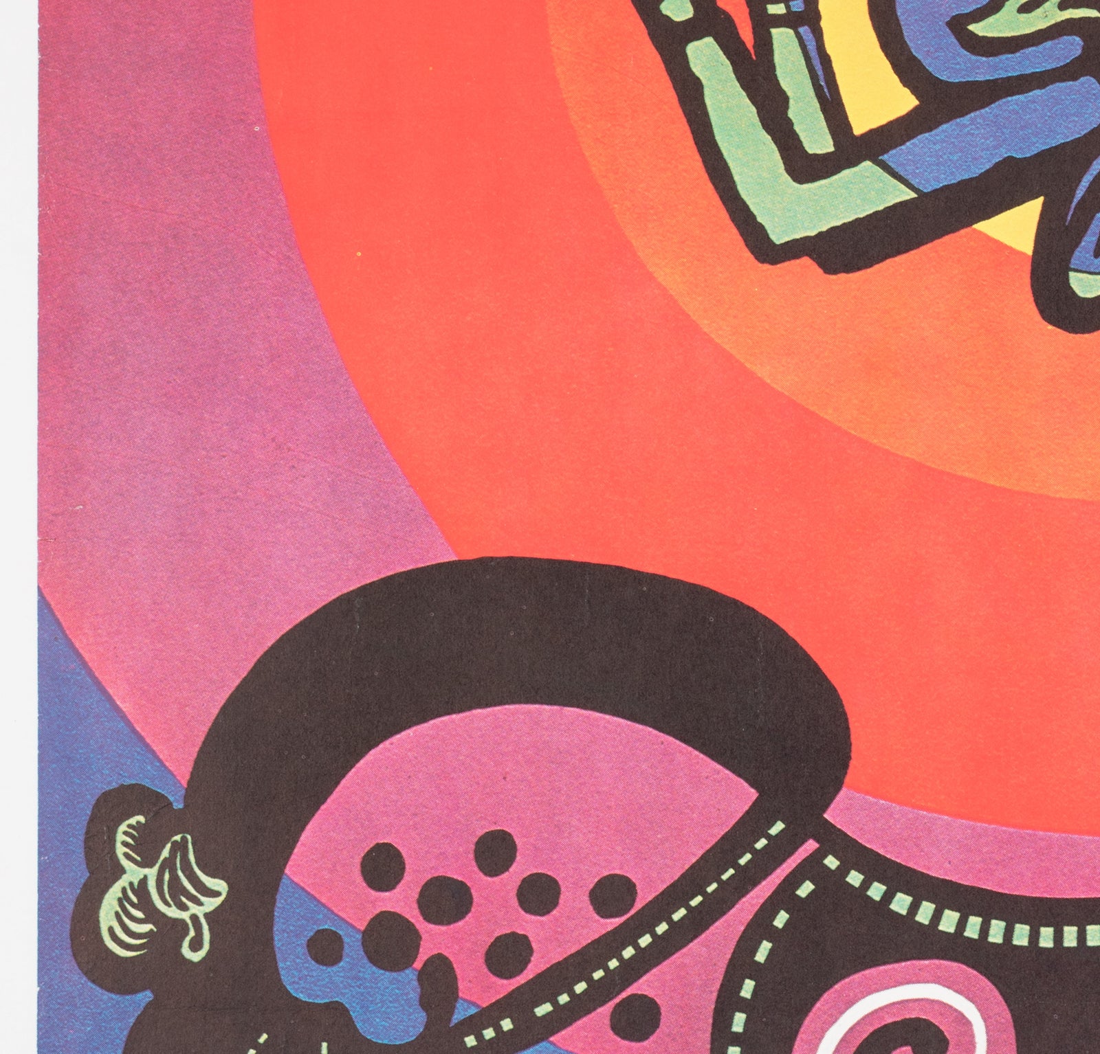 CYRK Circus Cowboy Acrobat R1978 Polish Circus Poster, Bohdan Bocianowski - detail