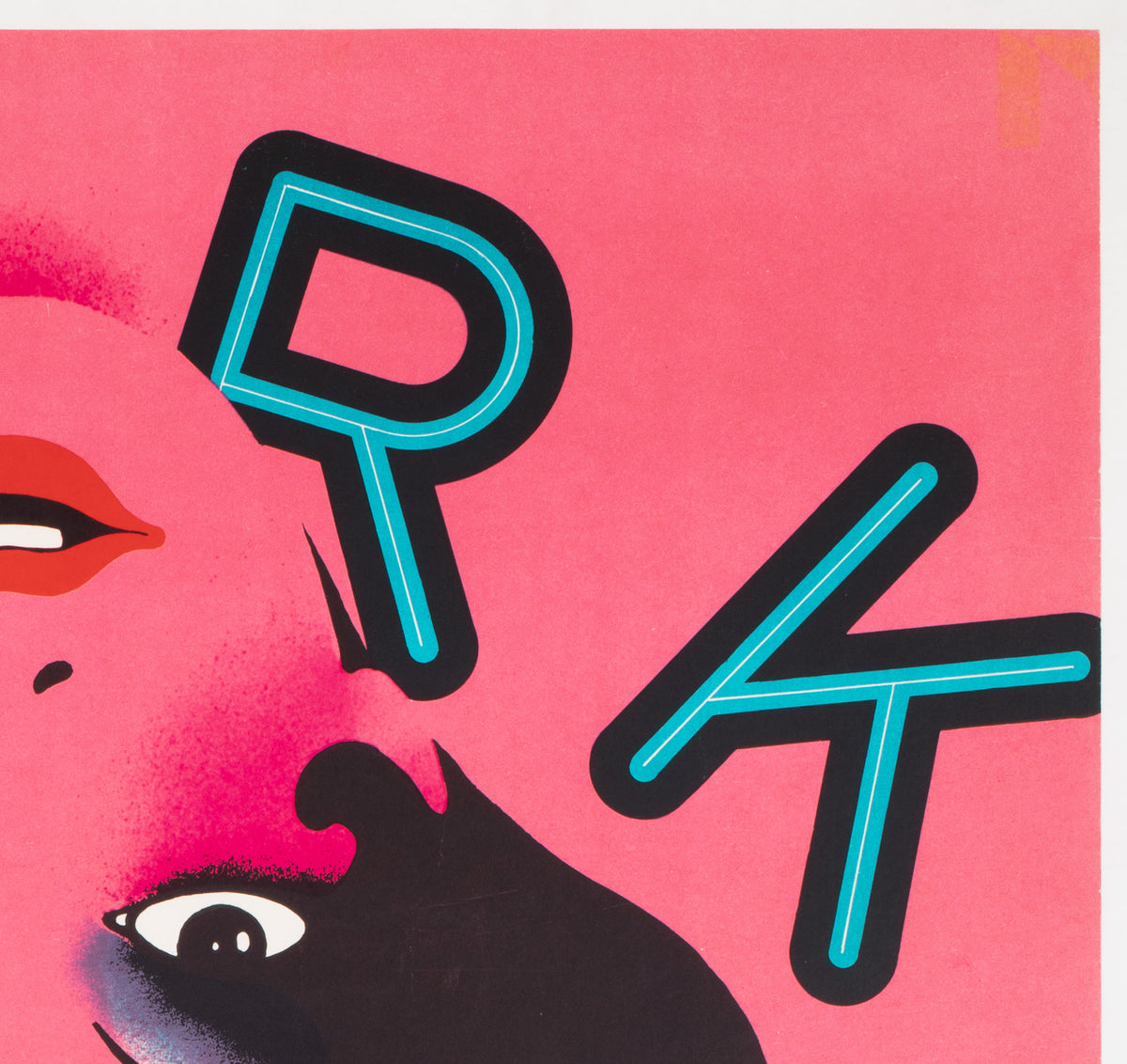 CYRK Conjoined Twins 1974  Polish Circus Poster, Witold Janowski - detail