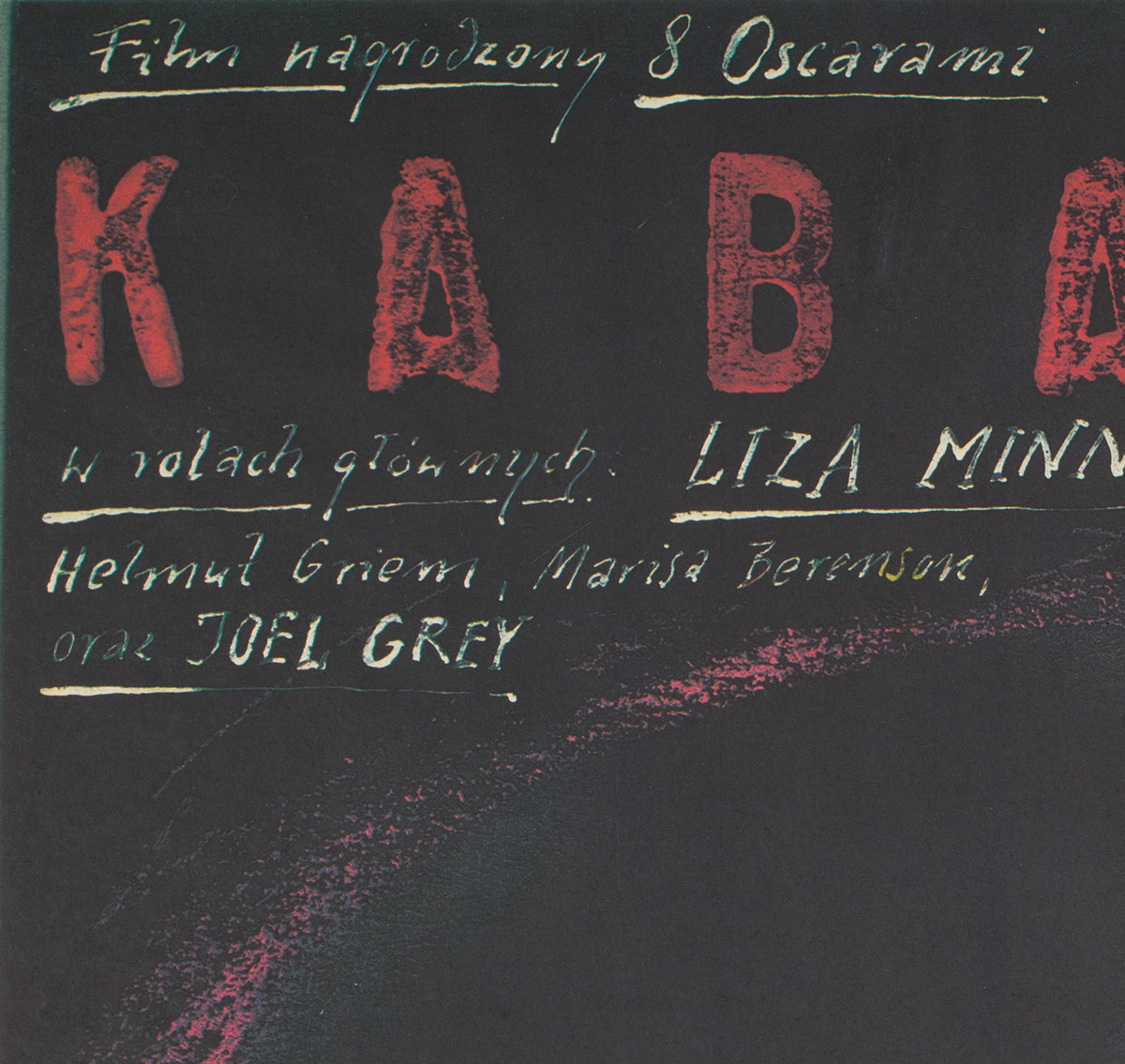 Cabaret R1988 Polish B1 Film Movie Poster, Andrzej Pagowski - detail