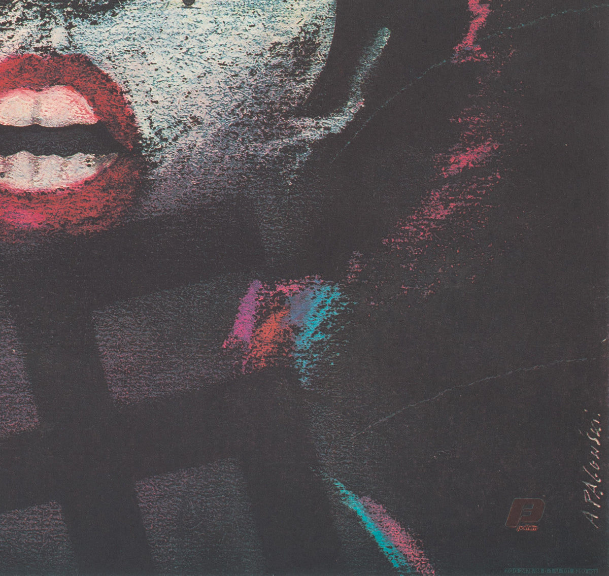 Cabaret R1988 Polish B1 Film Movie Poster, Andrzej Pagowski - detail