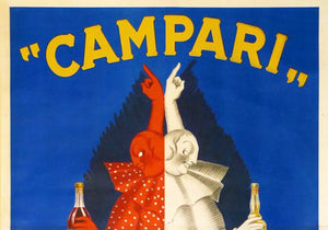 Campari c1922 Oversized Italian Beverage Alcohol Advertising Poster, Leonetto Cappiello - detail