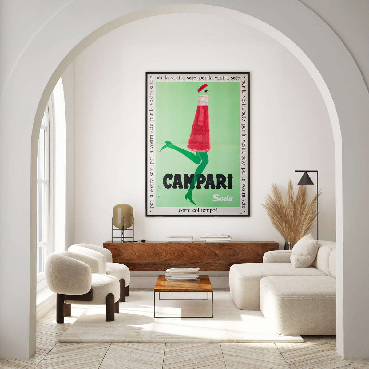 Campari Soda 1968 Italian Beverage Advertising Poster, Franz Marangolo
