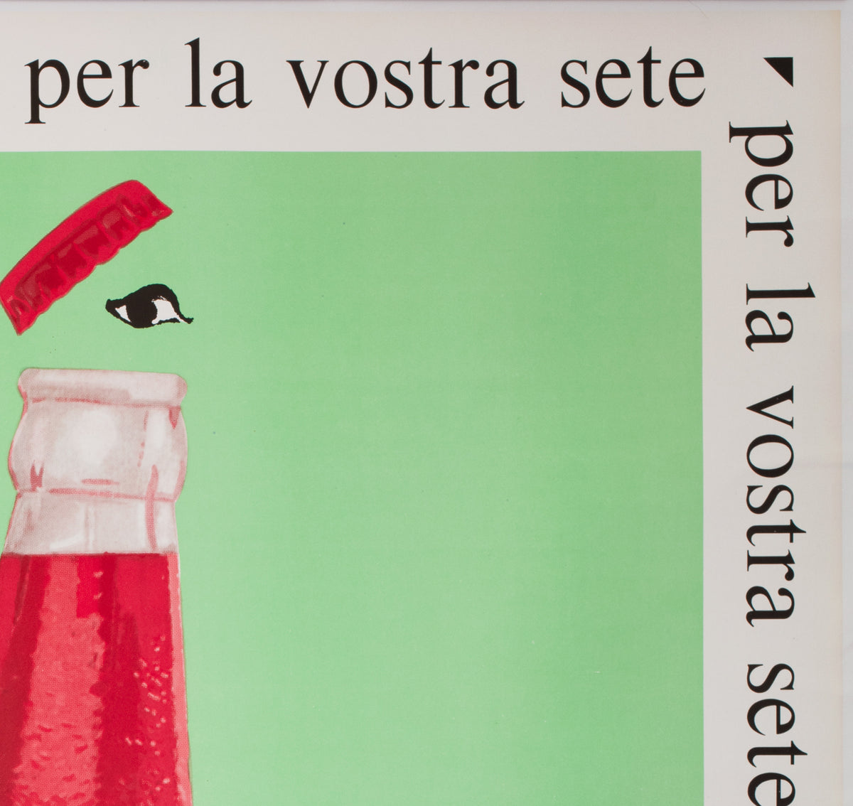 Campari Soda 1968 Italian Beverage Advertising Poster, Franz Marangolo - detail