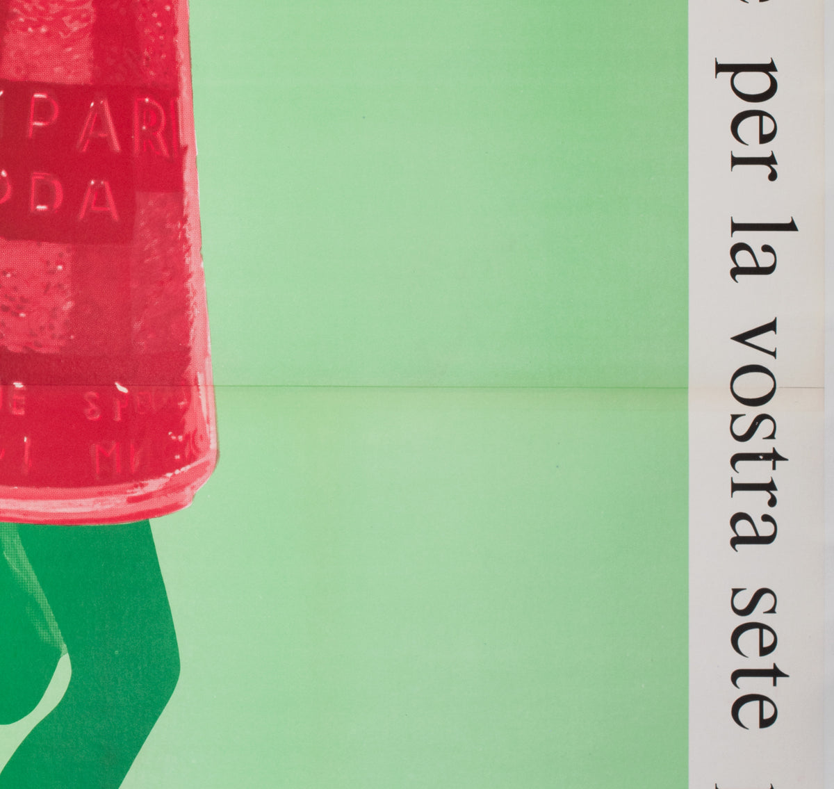 Campari Soda 1968 Italian Beverage Advertising Poster, Franz Marangolo - detail