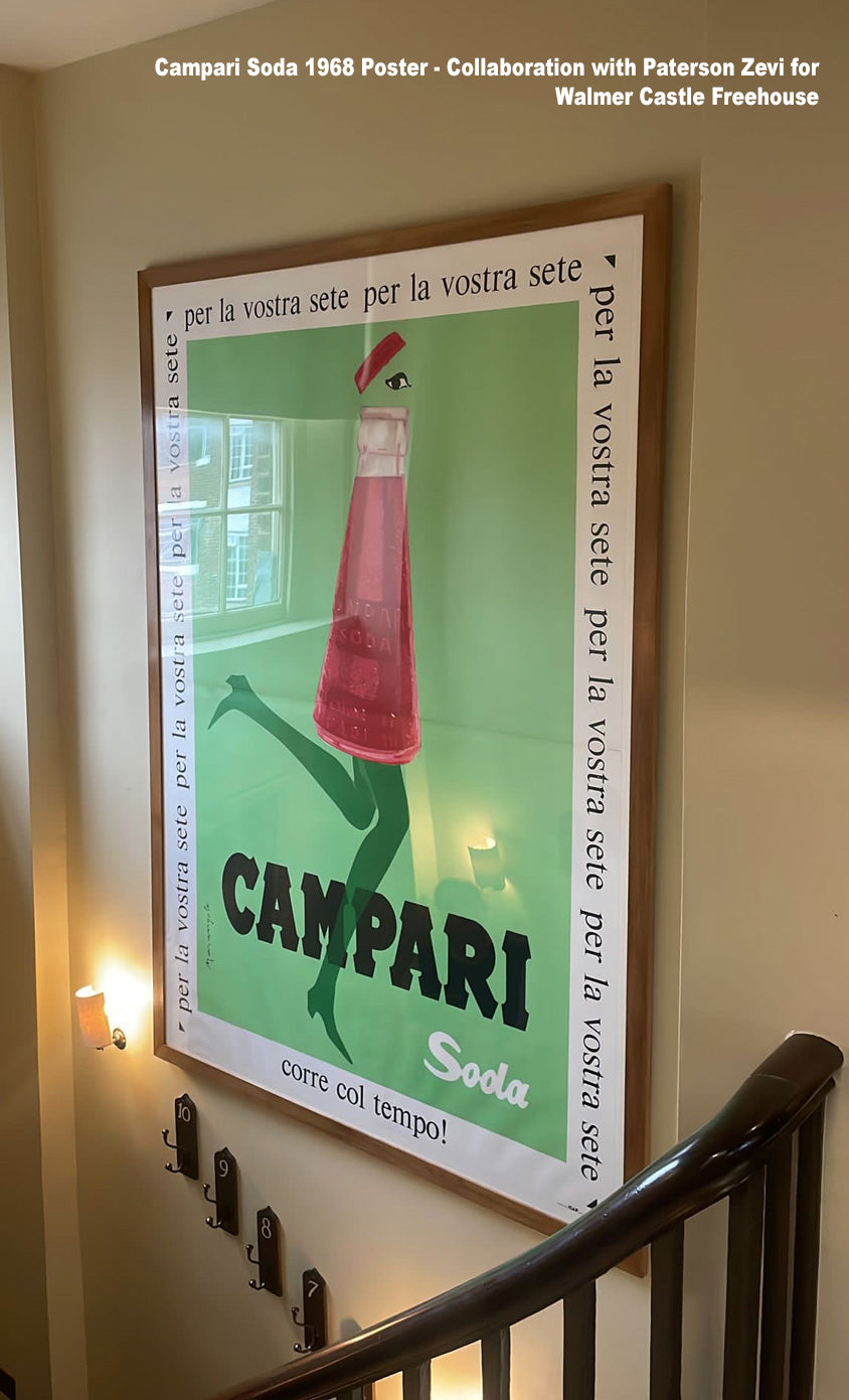 Campari Soda 1968 Poster for the Walmer Castle Notting Hill
