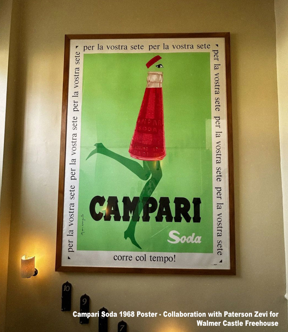 Campari Soda 1968 Poster for the Walmer Castle Notting Hill