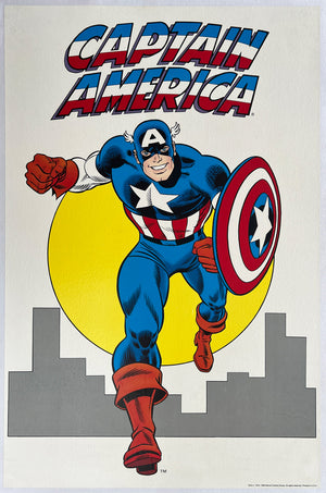 Captain America 1980s Vintage Marvel US Poster