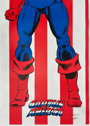 Captain America 1991 Marvel Door Panel Poster - detail