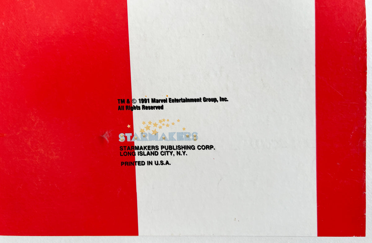 Captain America 1991 Marvel Door Panel Poster