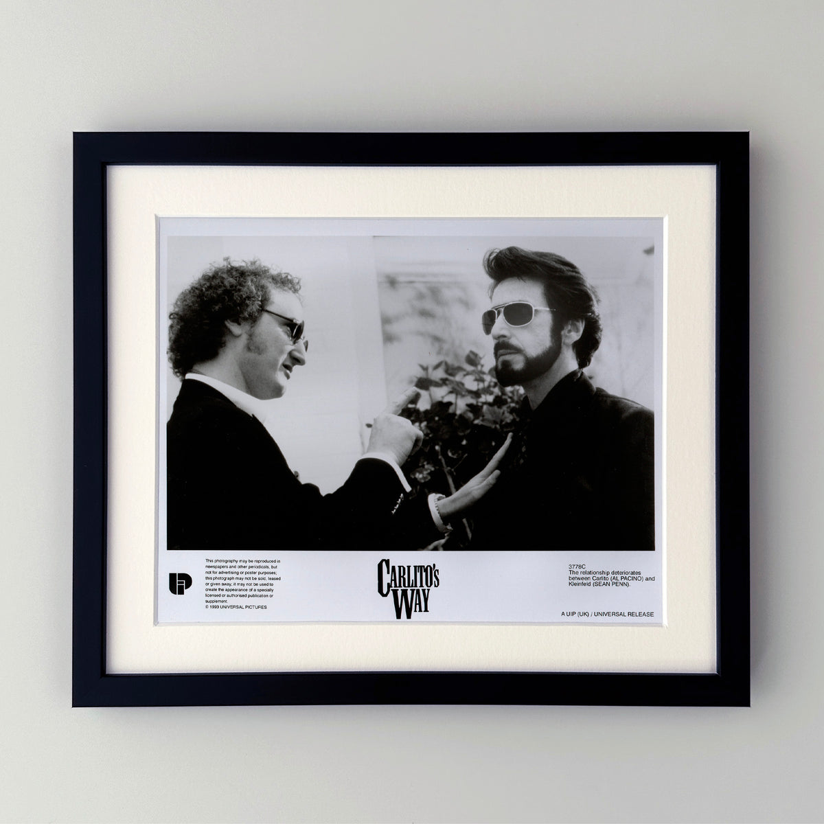 Carlitos Way 1993 Film Movie Press Publicity Still Framed
