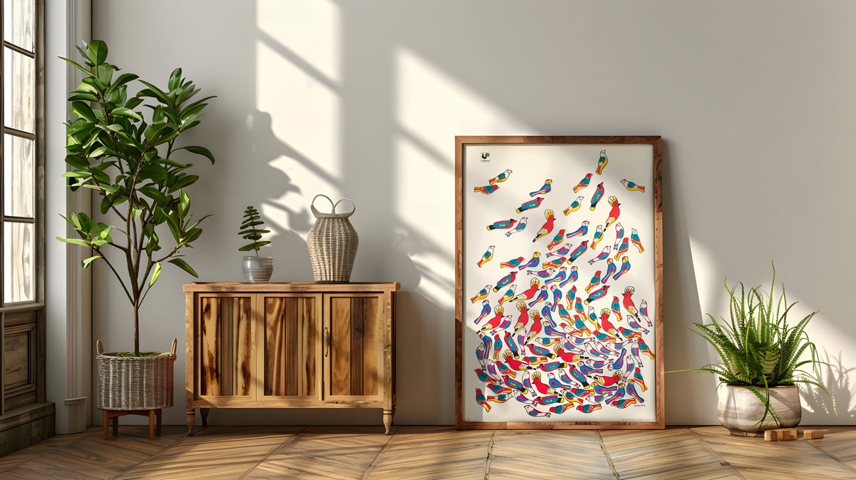 Cepelia 1967 Polish Folk Art Exhibition Poster Waldemar Swierzy