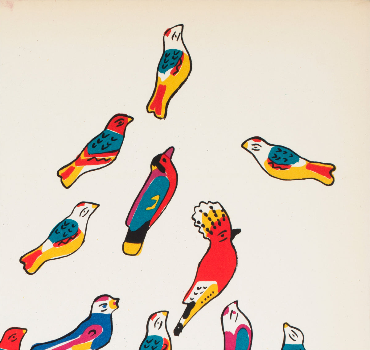 Cepelia 1967 Polish Folk Art Exhibition Poster Waldemar Swierzy - detail