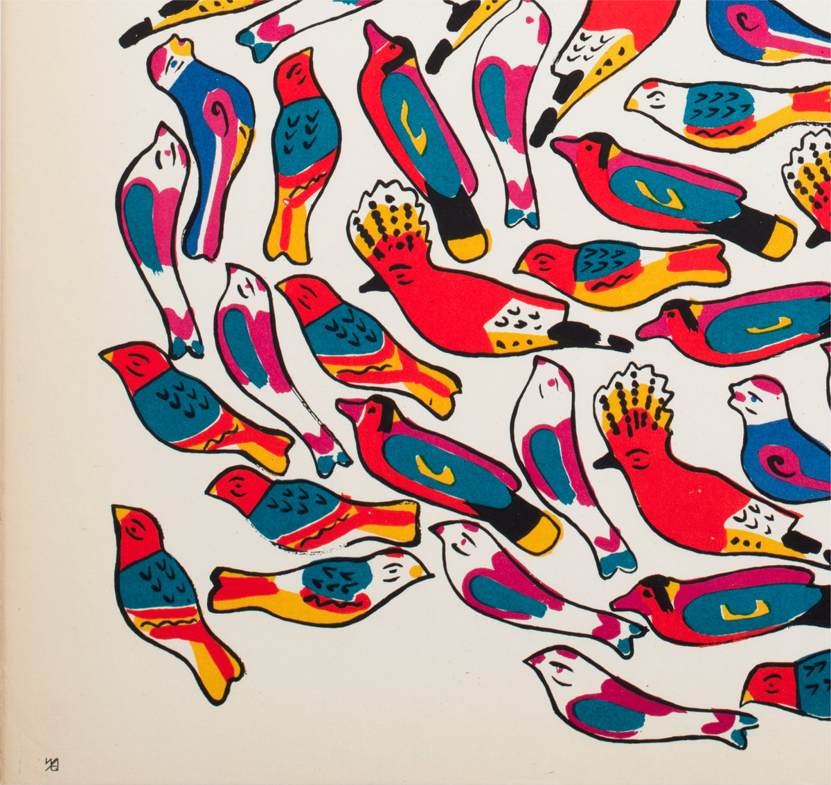 Cepelia 1967 Polish Folk Art Exhibition Poster Waldemar Swierzy - detail