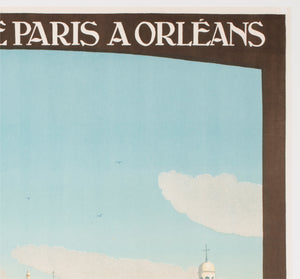 Chambord c1925 French Travel Advertsing Poster Constant Duval - detail