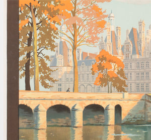 Chambord c1925 French Travel Advertsing Poster Constant Duval - detail