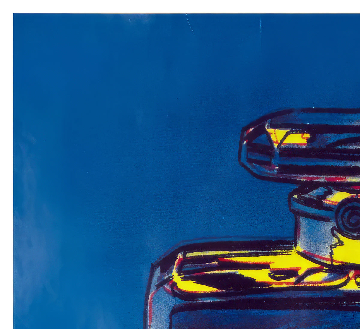 Chanel Blue Yellow 1997 French Advertising Poster, Andy Warhol