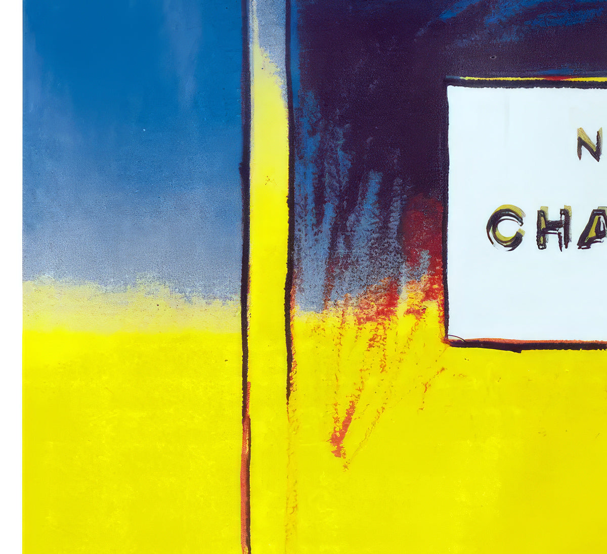 Chanel Blue Yellow 1997 French Advertising Poster, Andy Warhol