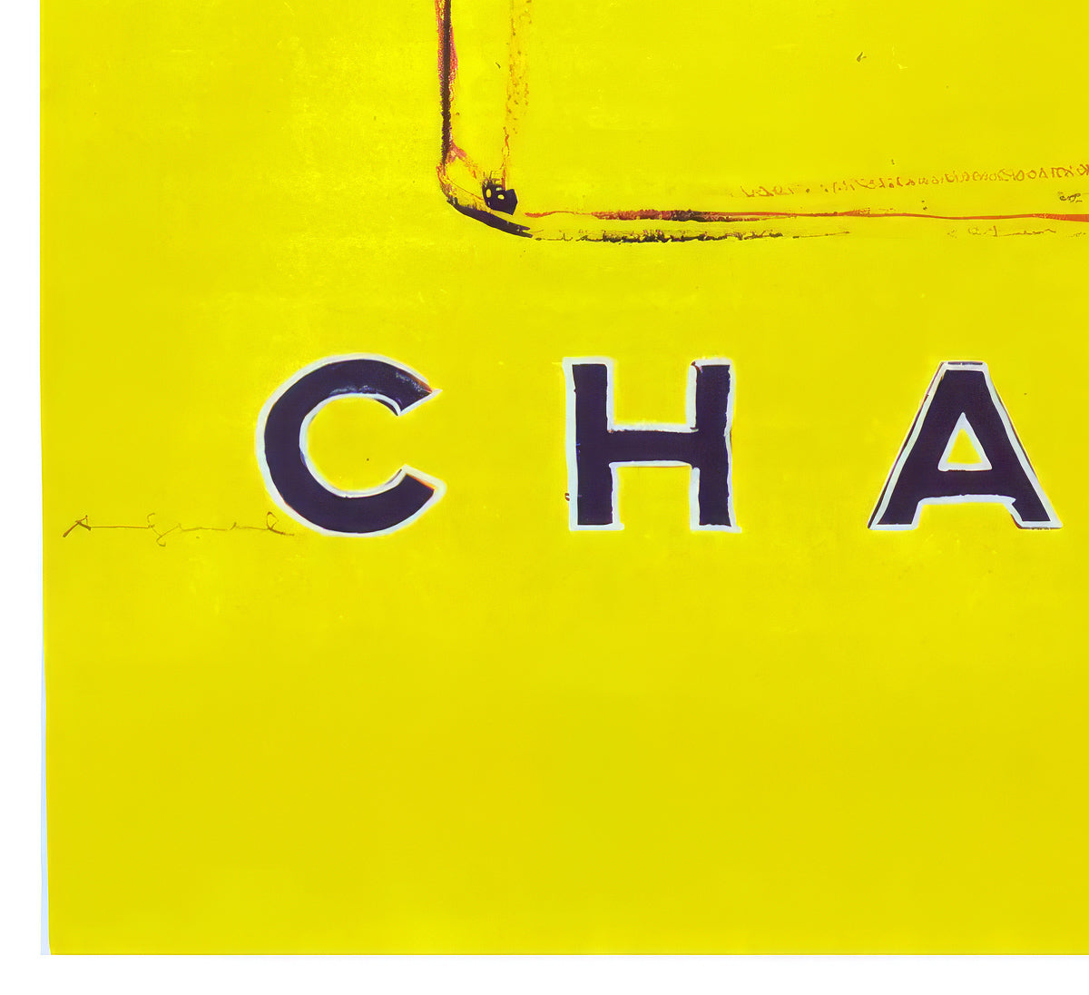 Chanel Blue Yellow 1997 French Advertising Poster, Andy Warhol