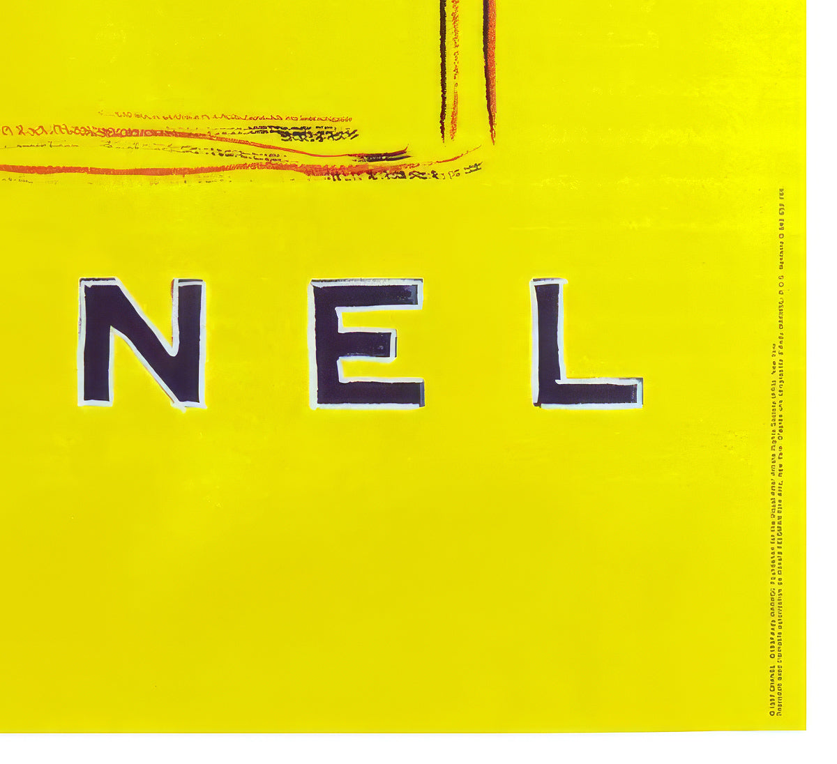 Chanel Blue Yellow 1997 French Advertising Poster, Andy Warhol