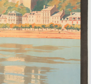 Chateau de Saumur c1924 French Travel Advertsing Poster Constant Duval - detail