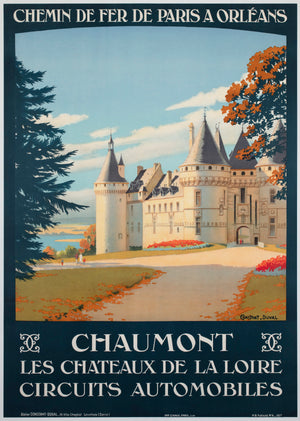 Chaumont c1928 French Railway Travel Advertising Poster Contant Duval
