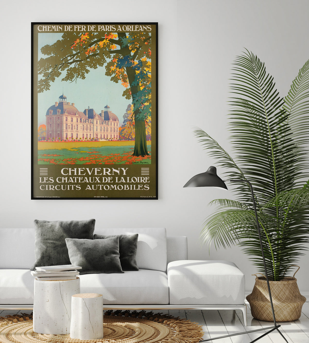 Cheverny c1926 French Railway Travel Advertising Poster Contant Duval