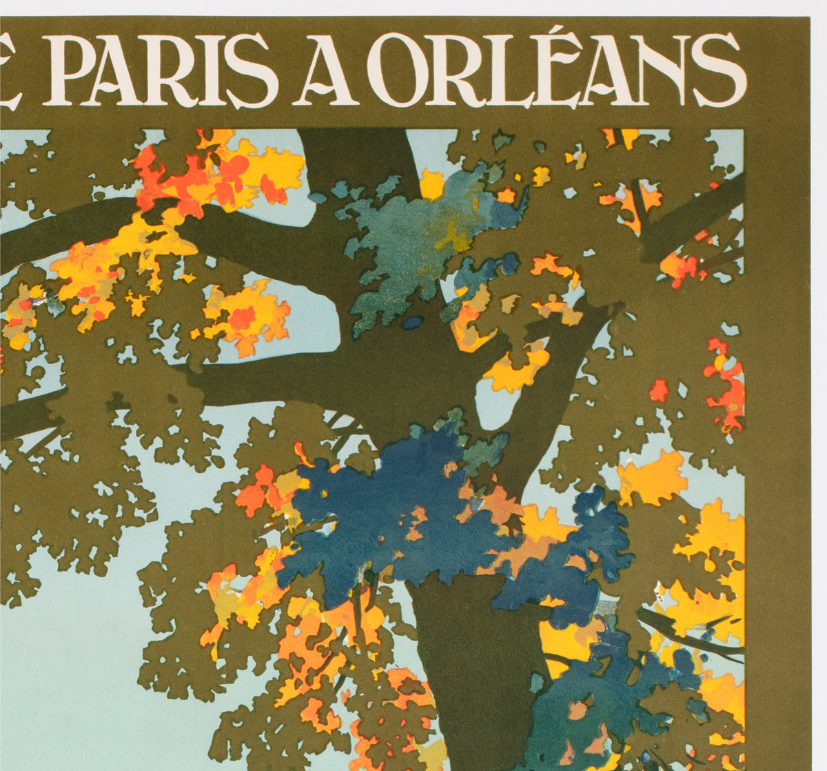 Cheverny c1926 French Railway Travel Advertising Poster Contant Duval - detail