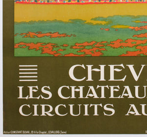 Cheverny c1926 French Railway Travel Advertising Poster Contant Duval - detail