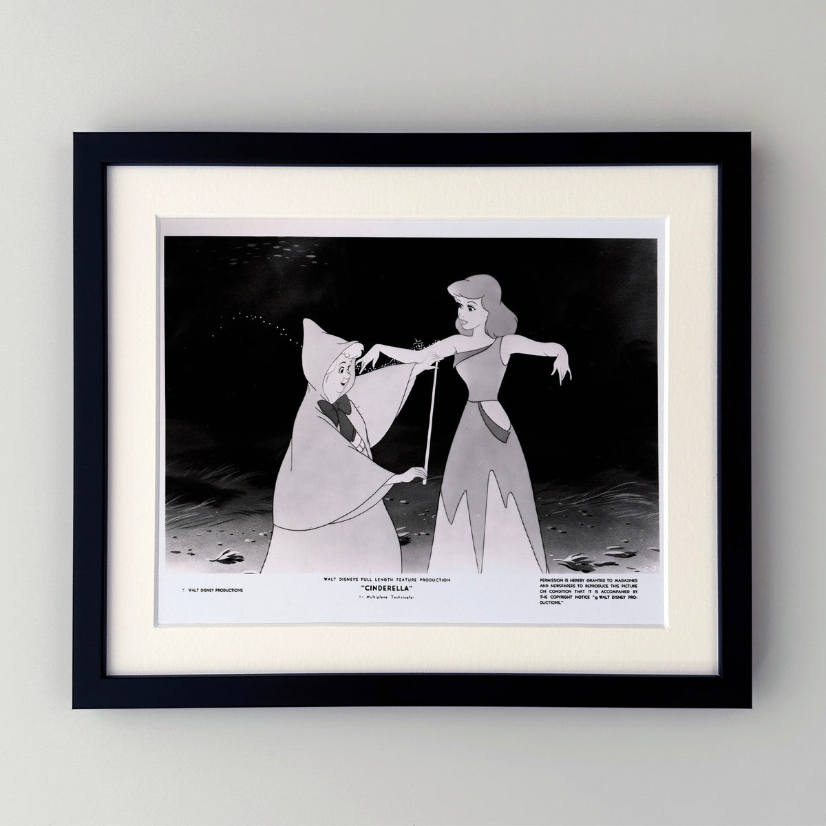 Cinderella 1950 Publicity Film Movie Press Still Framed