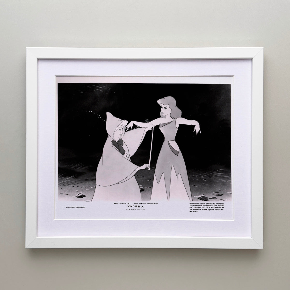 Cinderella 1950 Publicity Film Movie Press Still Framed