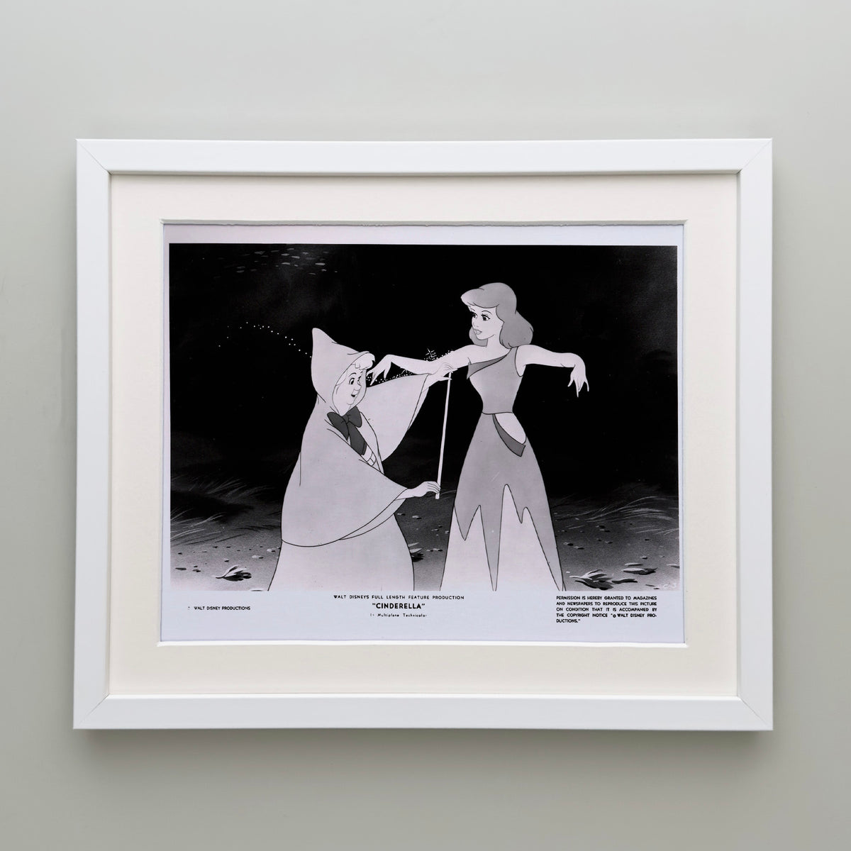 Cinderella 1950 Publicity Film Movie Press Still Framed