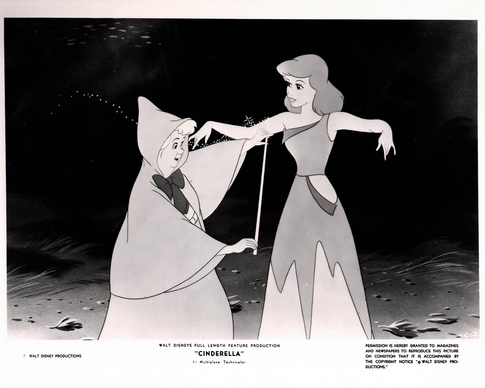 Cinderella 1950 Publicity Film Movie Press Still Framed