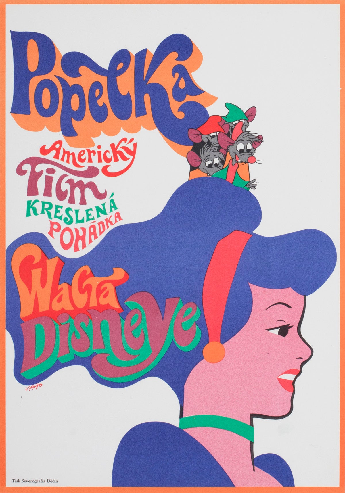 Cinderella 1970 Czech A3 Film Poster Karel Vaca
